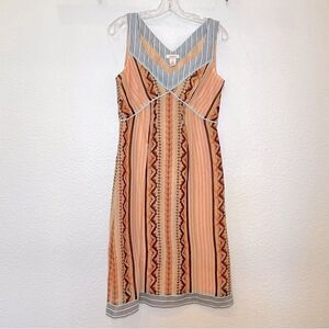 Sundance 100% Silk Sleeveless Midi Slip Dress in Melon size 6